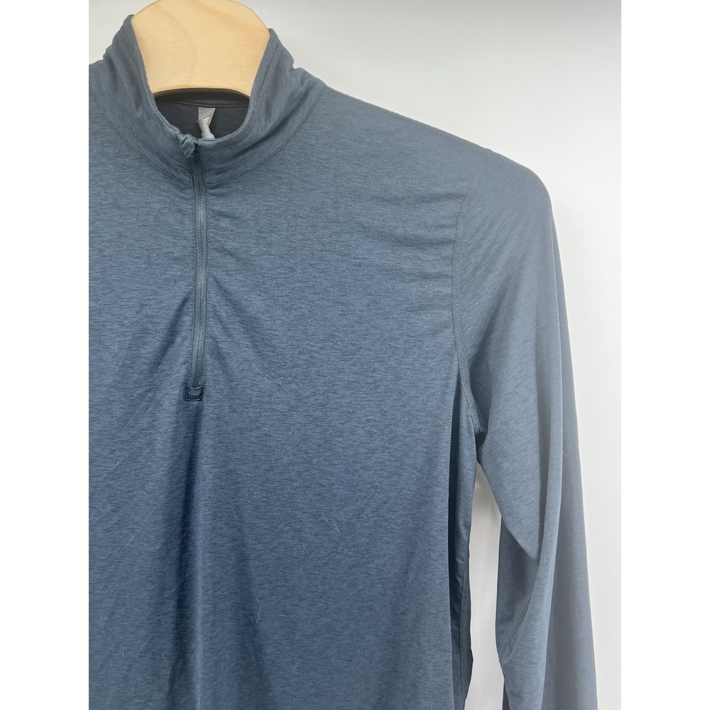 Vuori Men's XL Ease Performance 1/2 Zip Pullover V221 Blue/Gray Heather Stretch